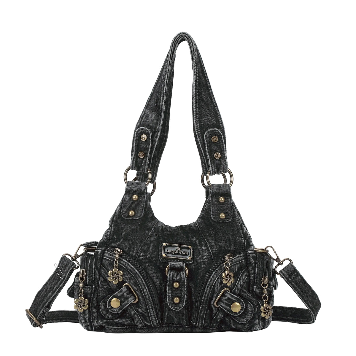Vintage Denim Crossbody Wallet & Pures