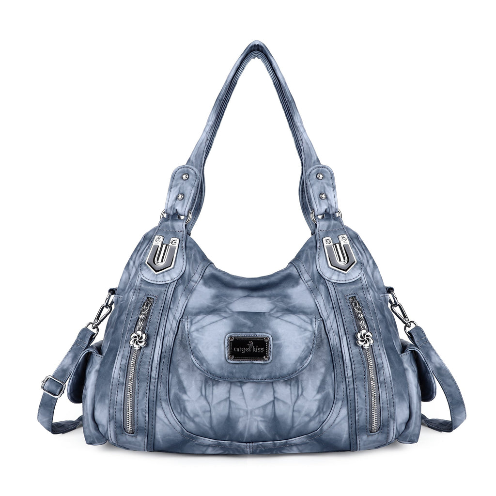 Women  Handbag With High Quality Washed PU Multi-function Bag