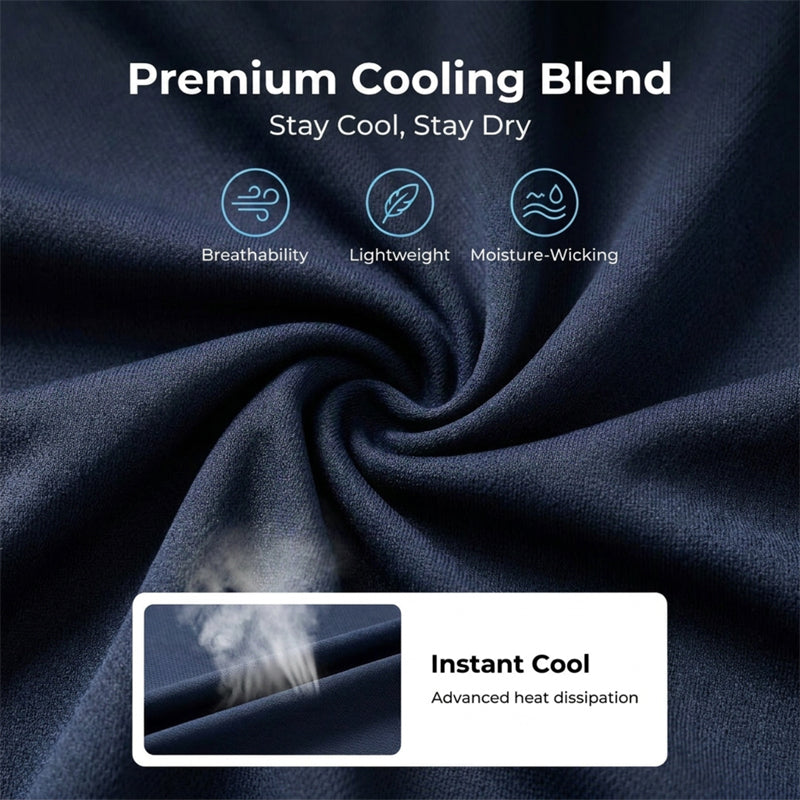 Ice Feel Quick-Dry Athletic Pants – Cooling Fabric, Loose Fit & Moisture-Wicking (M–4XL) 🌿👖