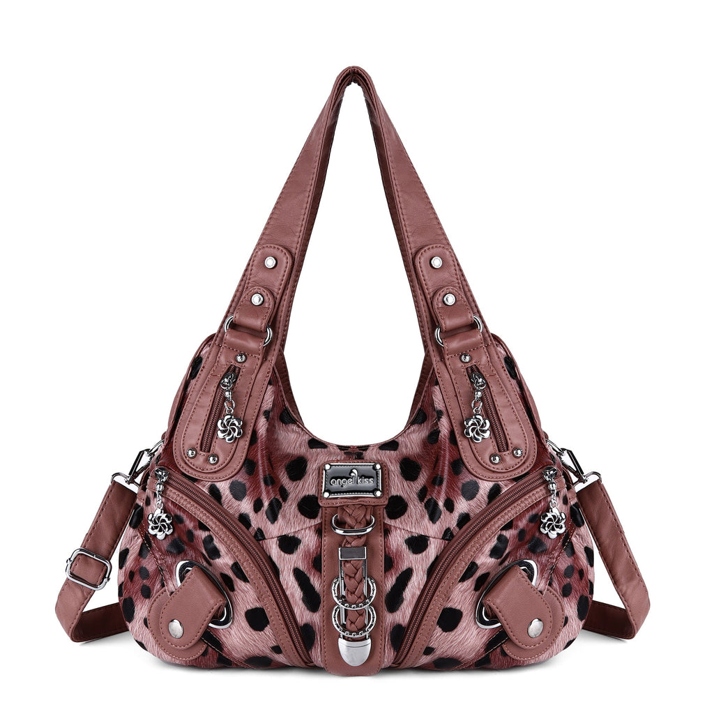 Large Capacity Multi-Functional Leopard Print Shoulder Bag