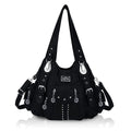 Structured Eco-Friendly Shoulder & Crossbody Bag with Multi-Pockets