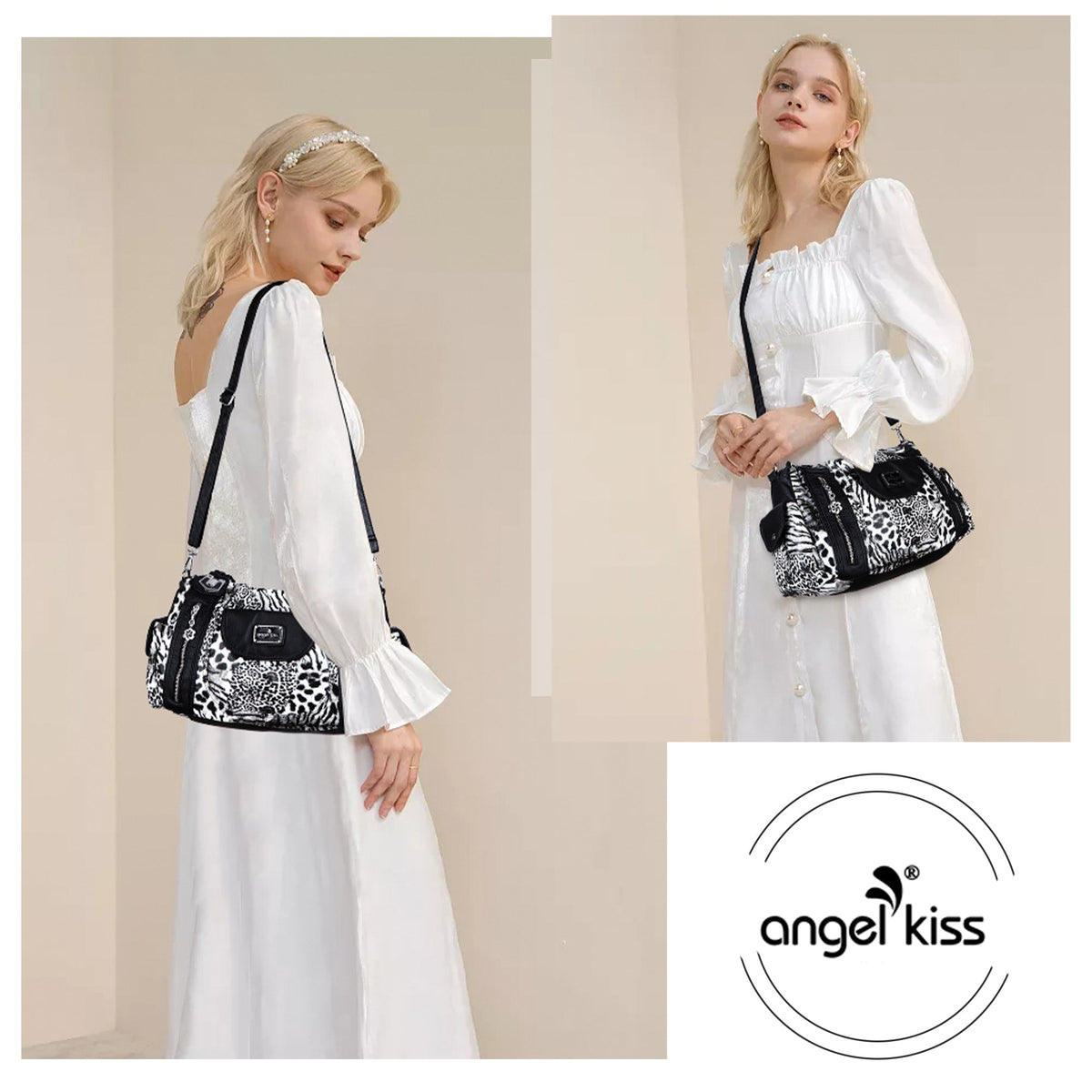 Women  Handbag With High Quality Washed PU Multi-function Bag