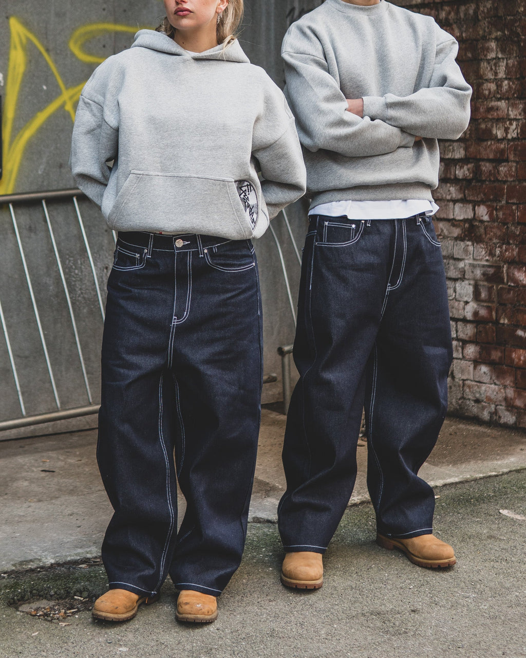 DISC RAW DENIM JEANS