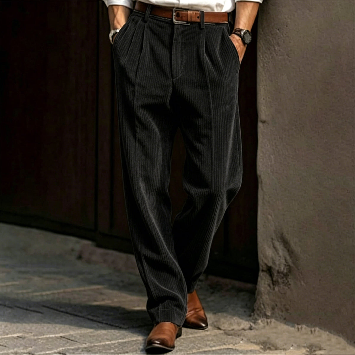 Men's Corduroy Straight Leg Pants