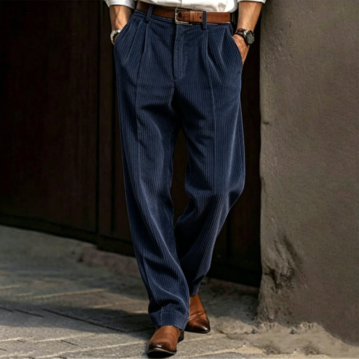 Men's Corduroy Straight Leg Pants
