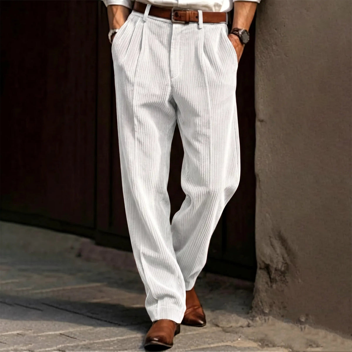 Men's Corduroy Straight Leg Pants