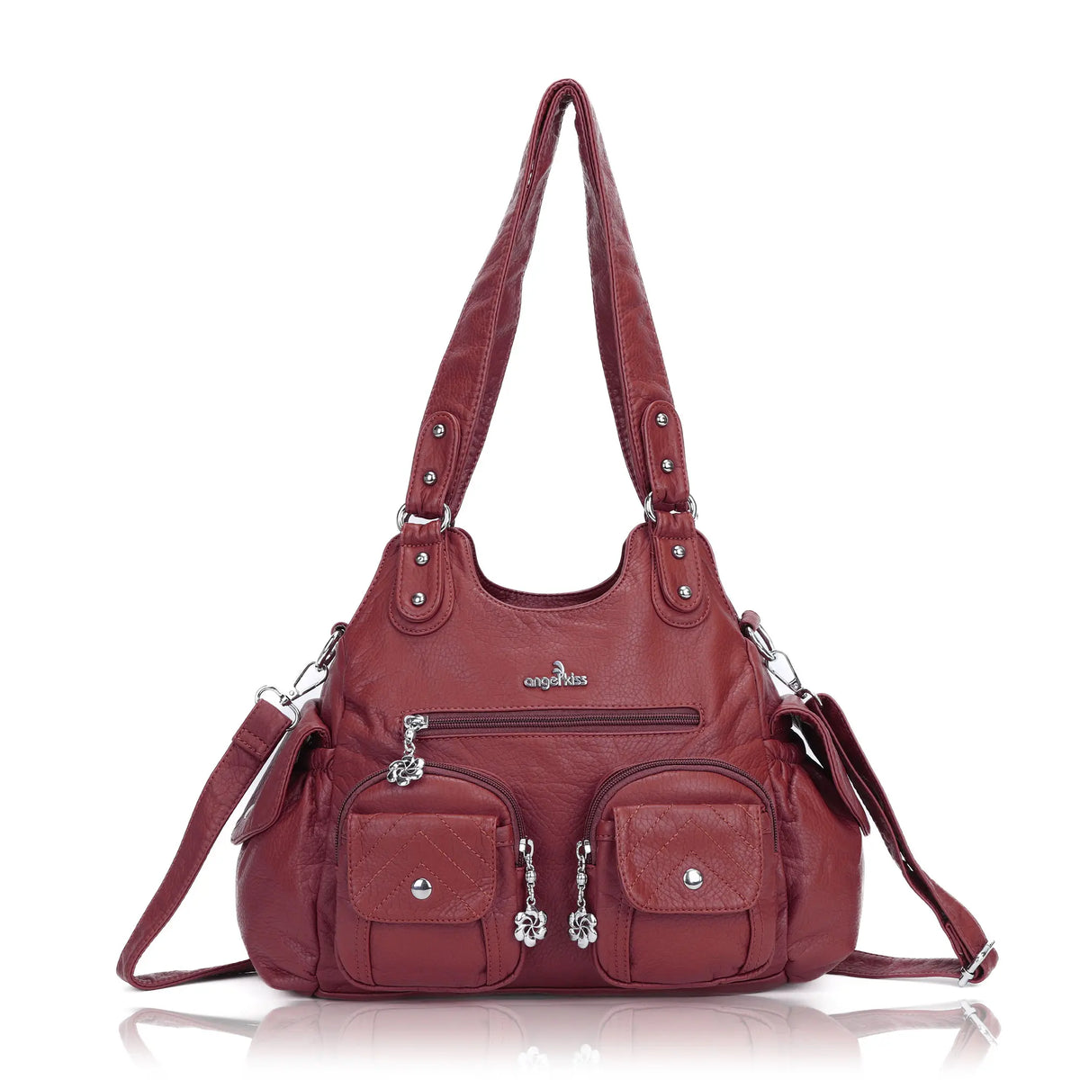 AngelKiss Tie-Dye Artistic Handbag with Crossbody Strap