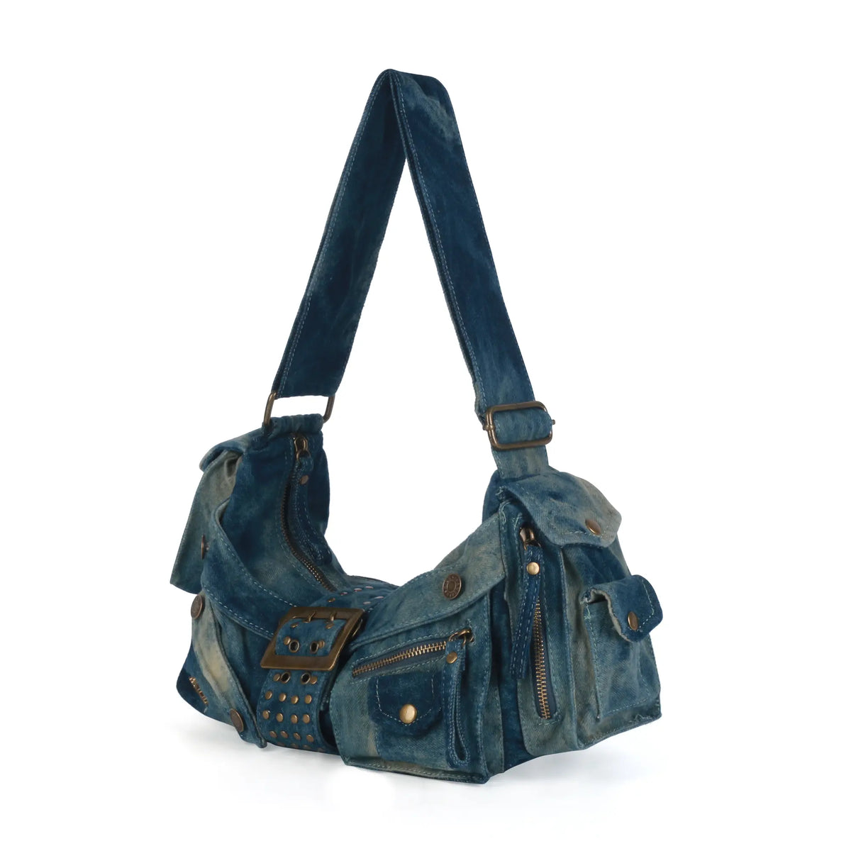 Colorful Denim Purse | Versatile Carry: Handheld, Shoulder, or Crossbody